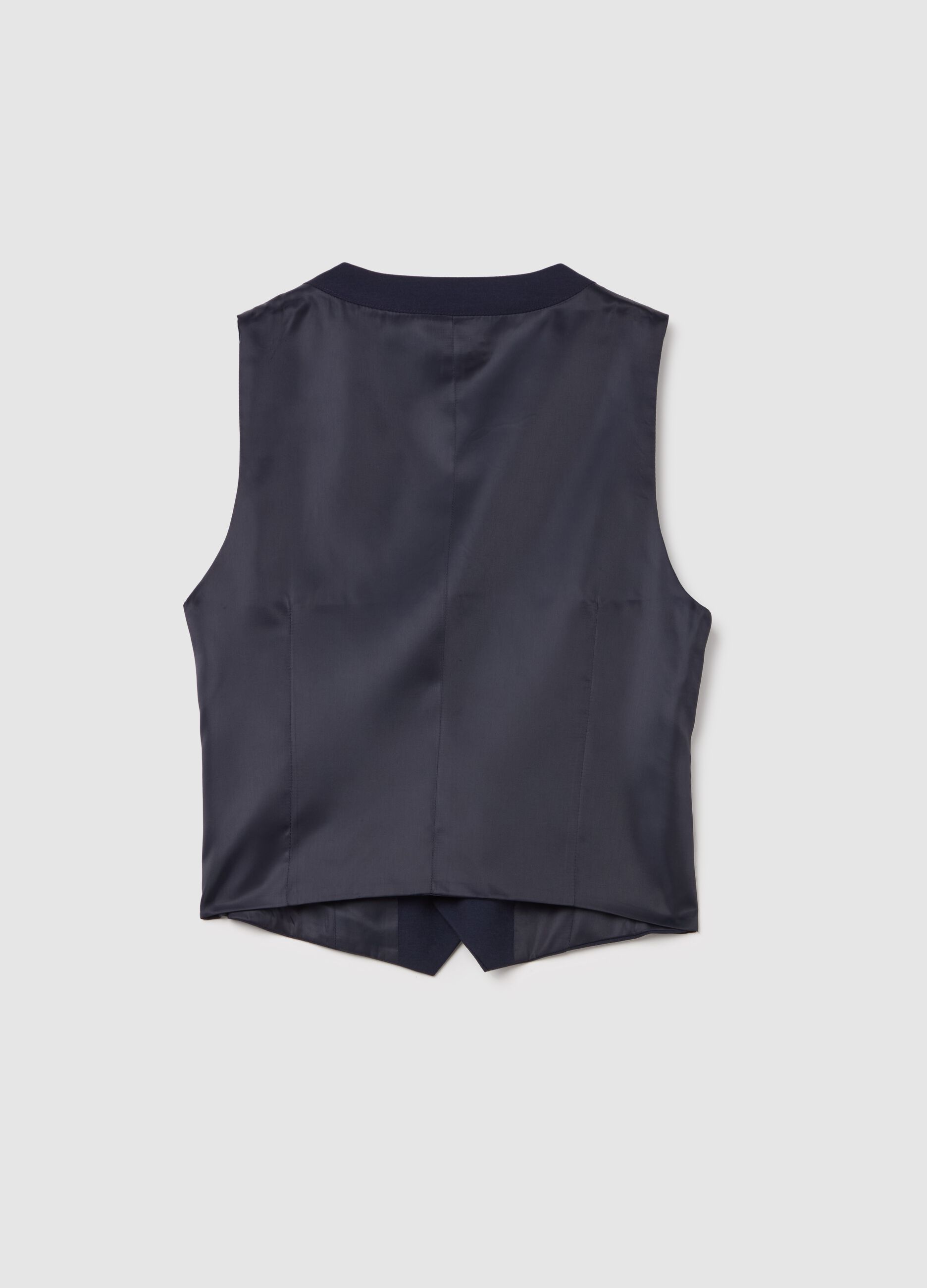 Gilet with welt pockets