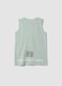 Green pure cotton vest_1