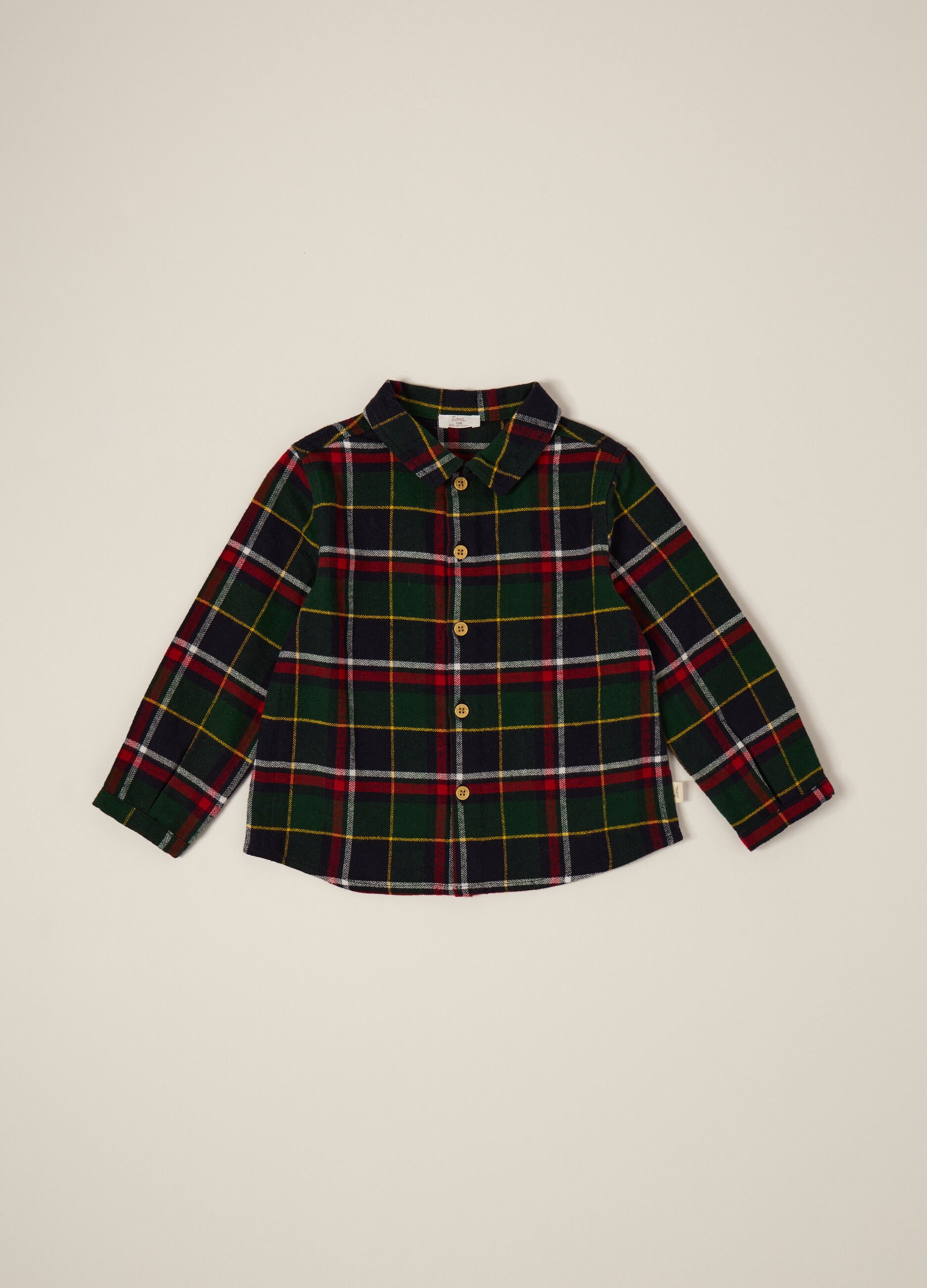 Multicolour cotton checked shirt