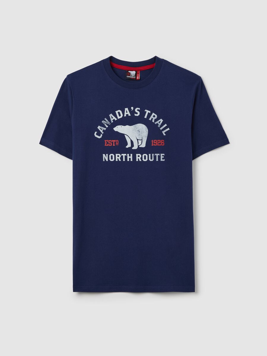 Canada's Trail blue T-shirt with print_4
