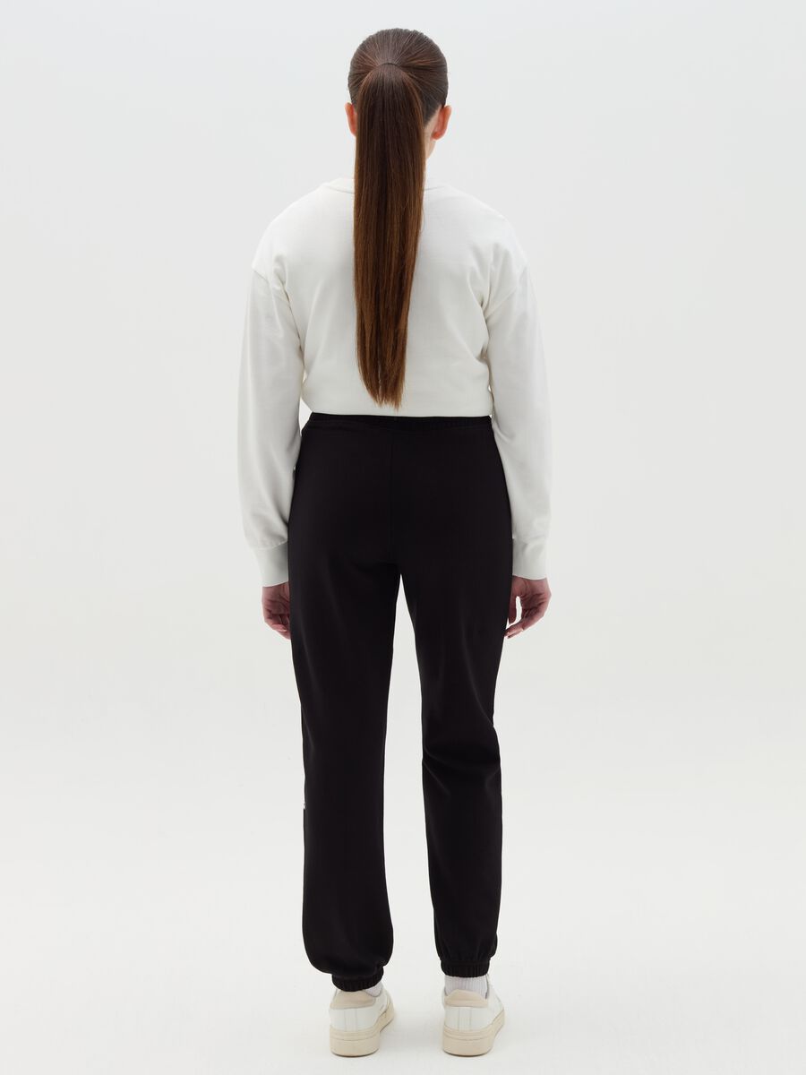Joggers in felpa con stampa_2