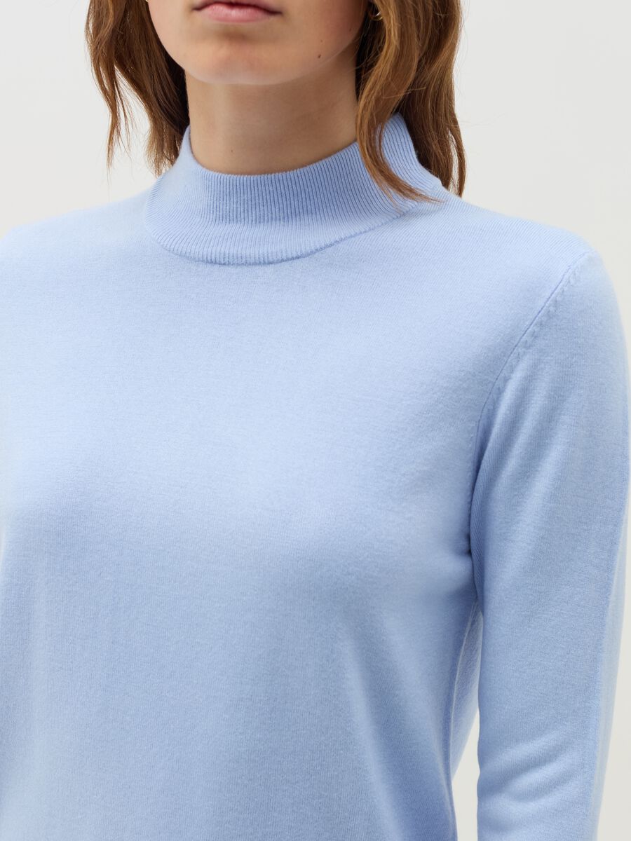 Pullover with mock neck_3