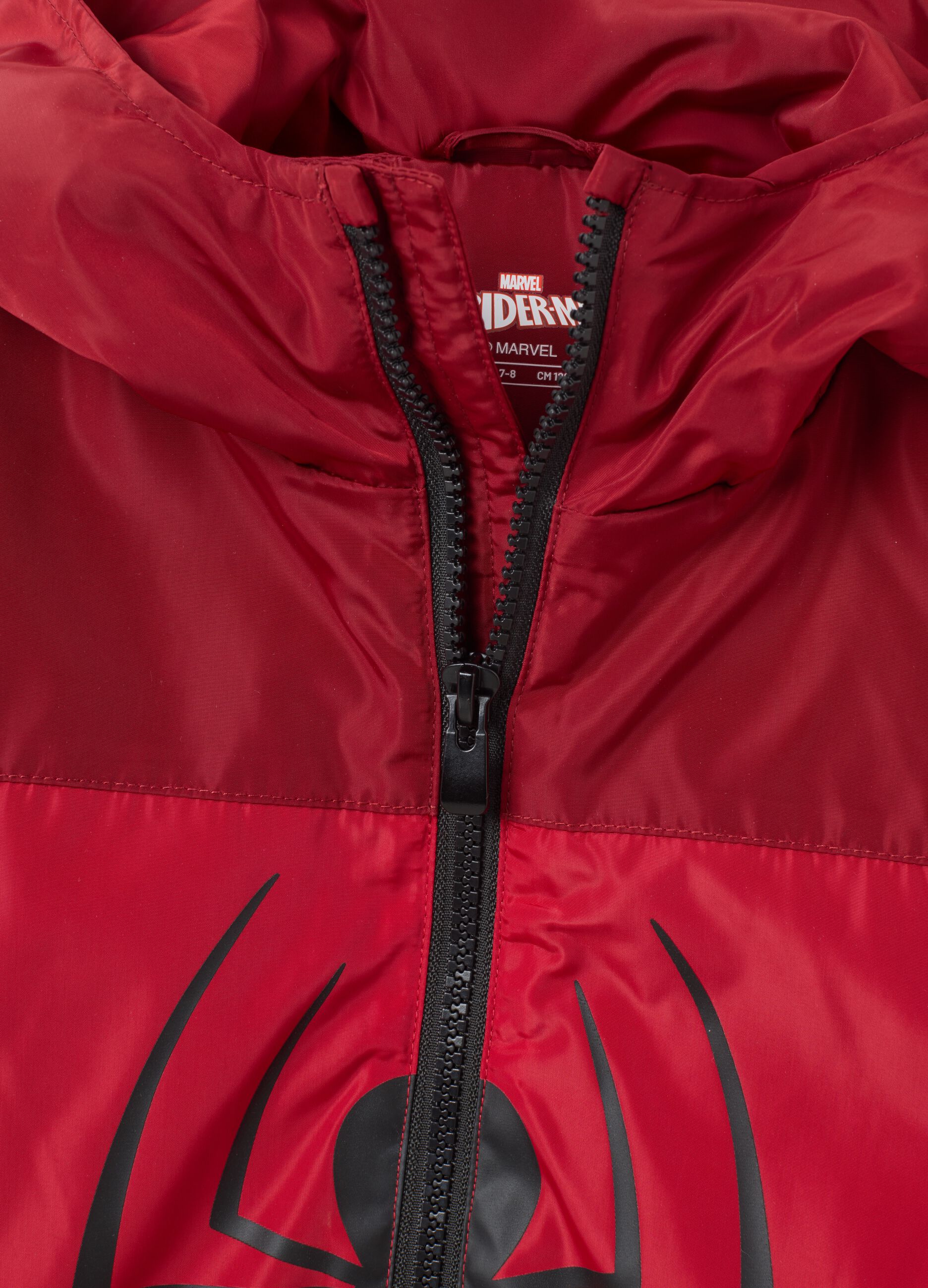 Children's Red Jacket with Spider-Man Details