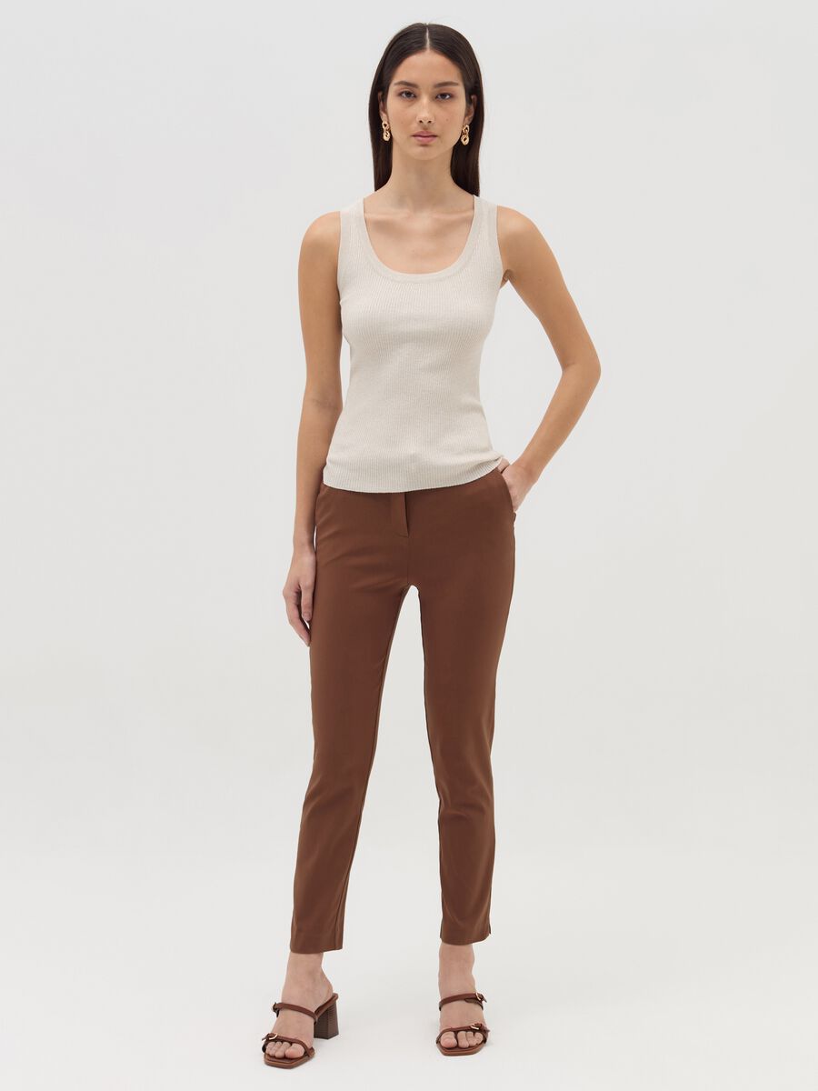 Stretch chino trousers_0