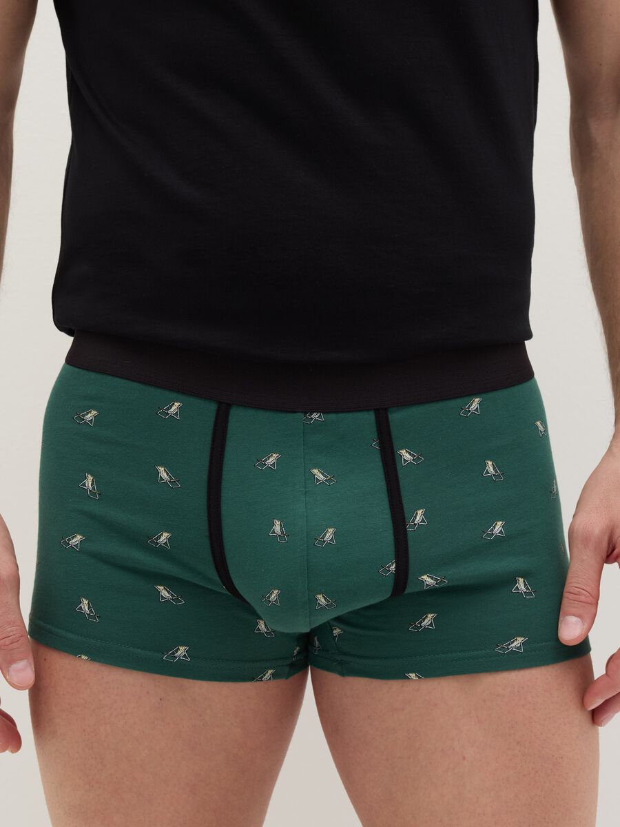 Three-pack boxers in stretch cotton with print_1