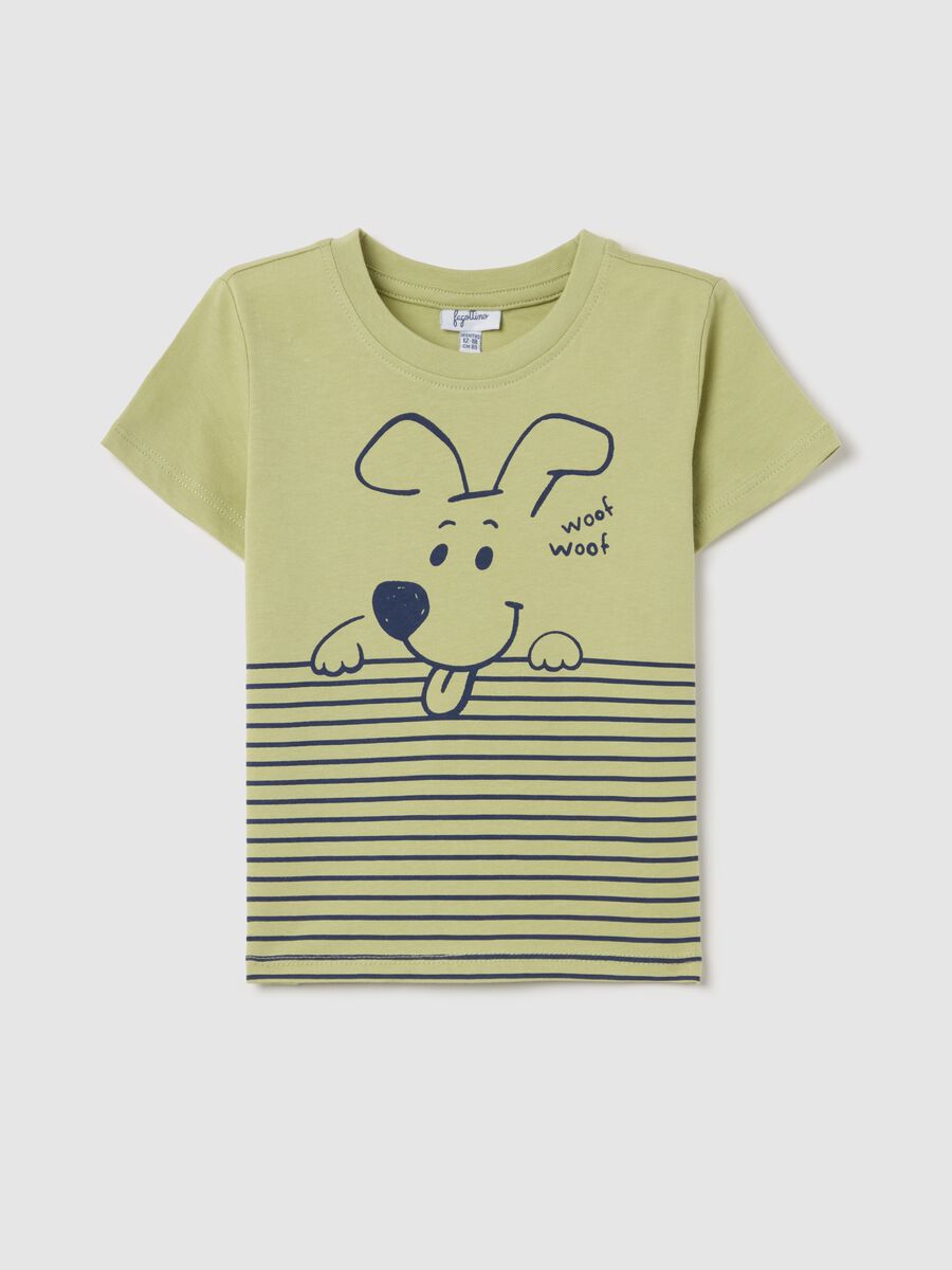 Cotton T-shirt with print_0
