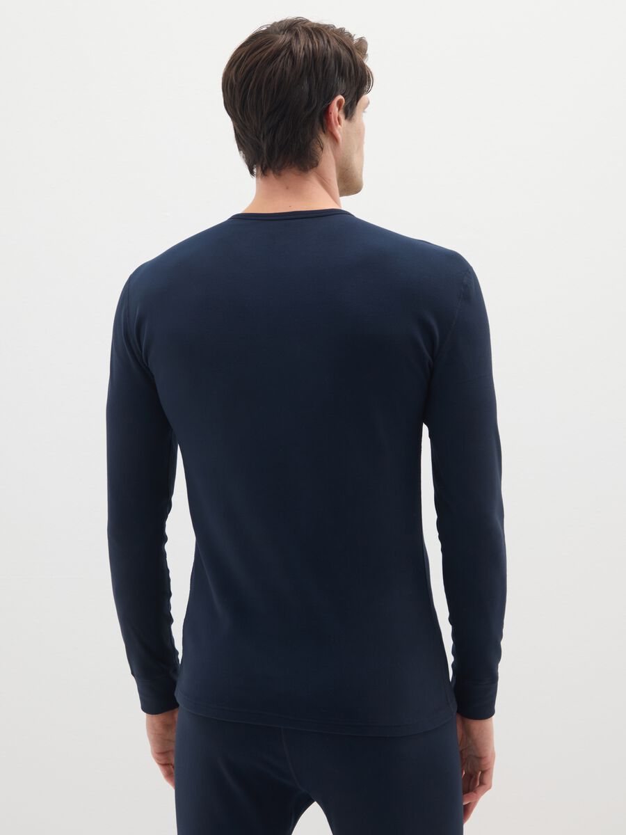 Blue long sleeve T-shirt regular fit_2