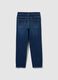 Girls' blue denim skinny fit jeggings_1