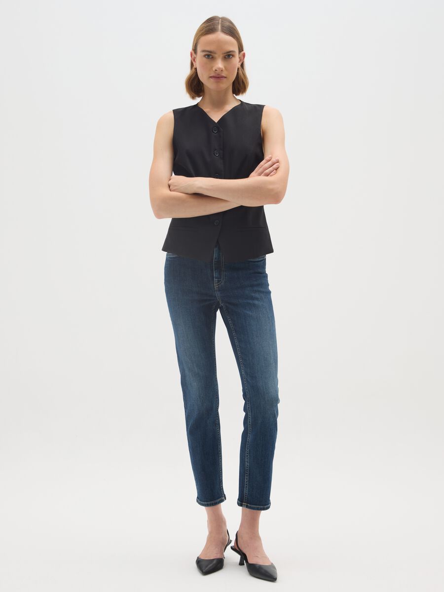 Stretchable Blue Slim Jeans_0