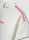 White stretch cotton printed T-shirt for baby girl, regular fit_3