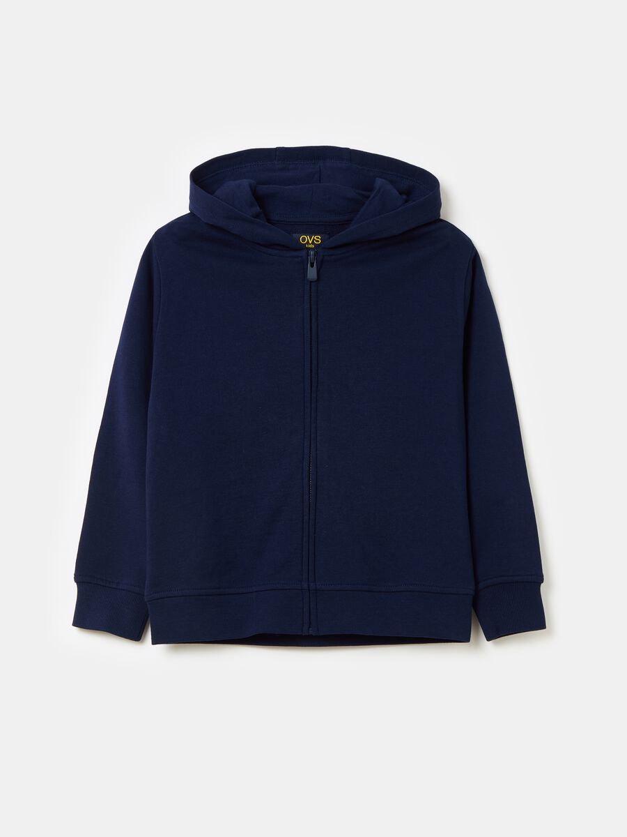 Full-zip in French Terry con cappuccio_0