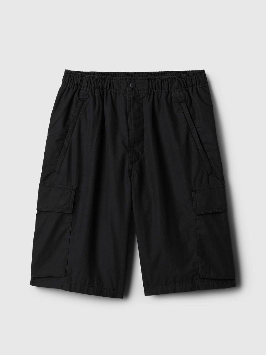 Poplin cargo Bermuda shorts_5