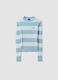 Multicolour striped viscose-blend boat-neck jumper for girls_3