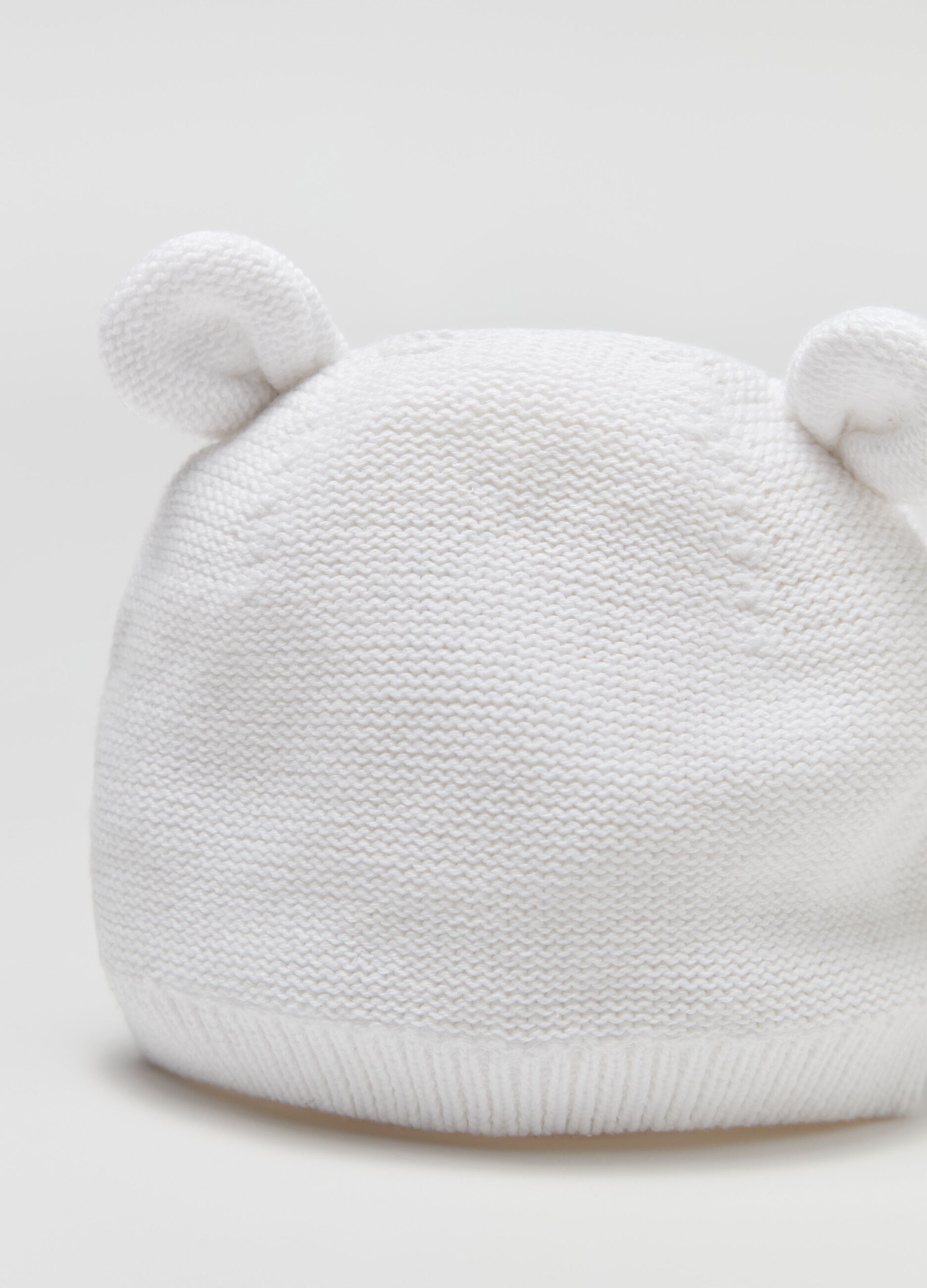 Knitted hat with ears