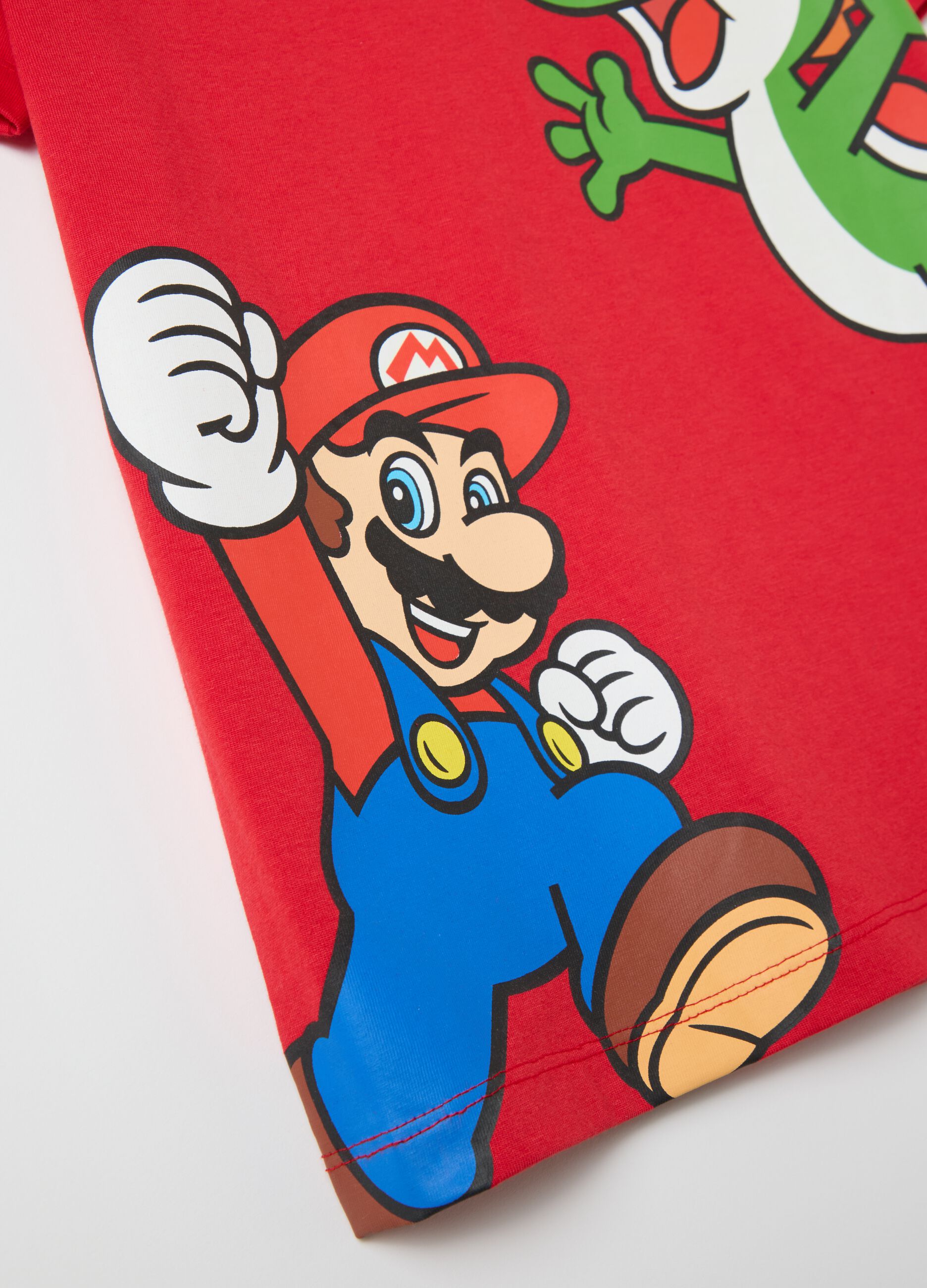 Red T-shirt in cotton with Super Mario™ print