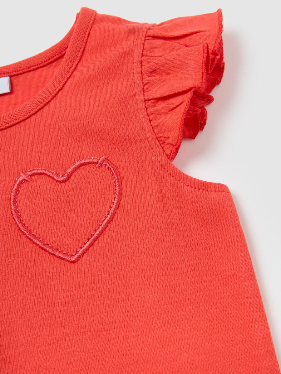 Girls' multicolour pure cotton regular fit T-shirt with prints_3