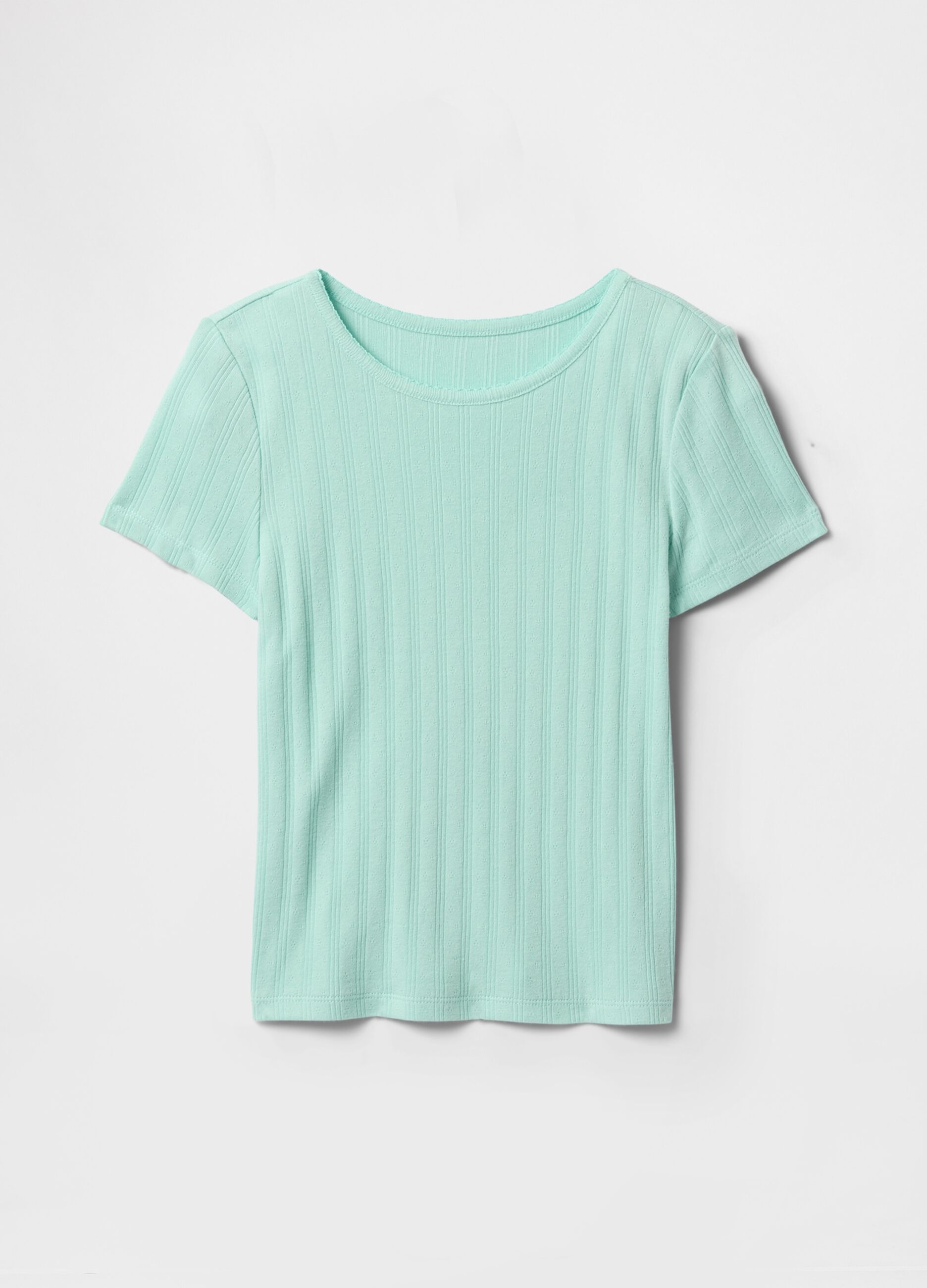Light Green Ribbed T-shirt