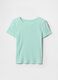 Girls' light blue pure cotton t-shirt_2