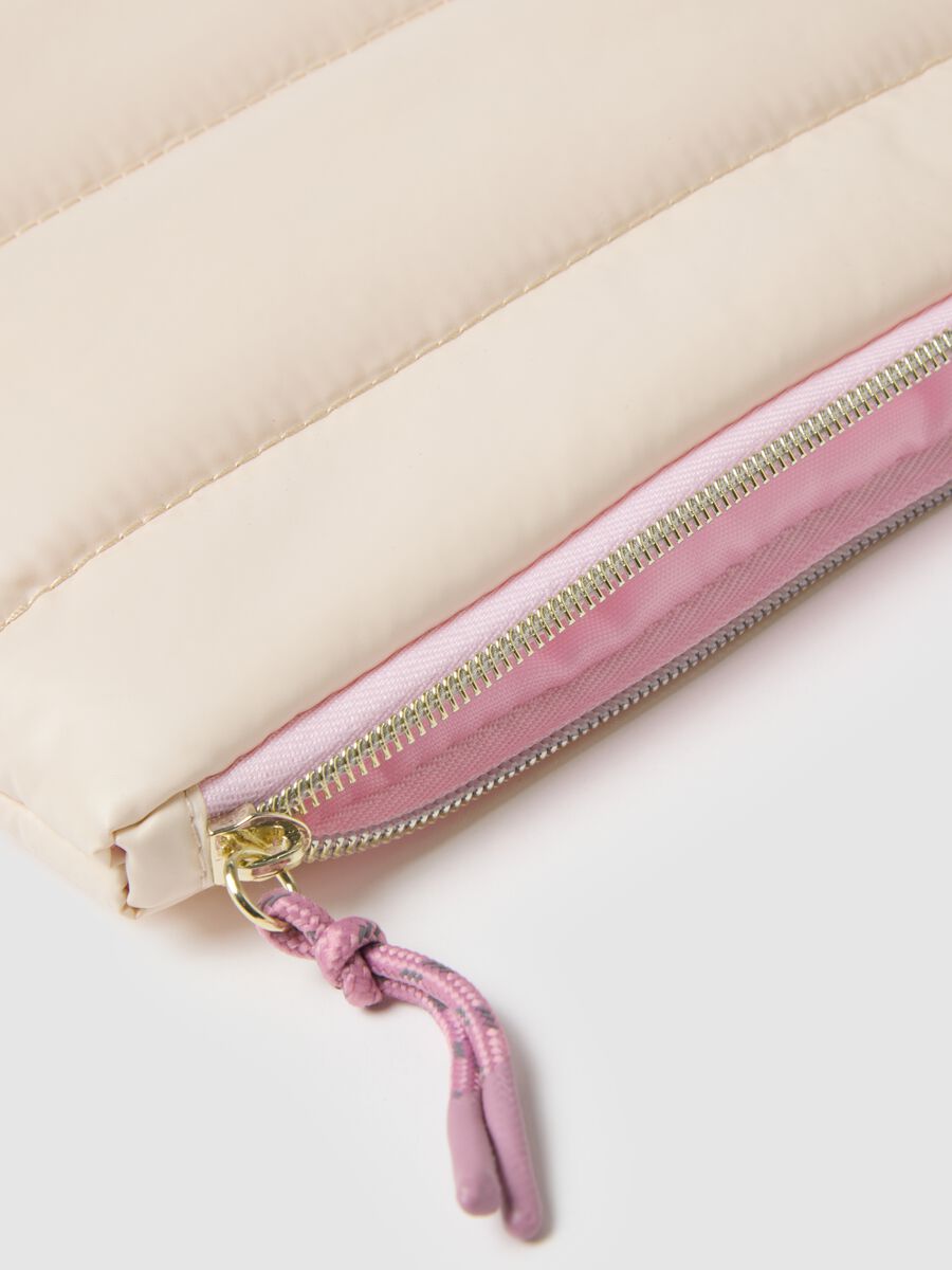 Beige Zip Clutch_2
