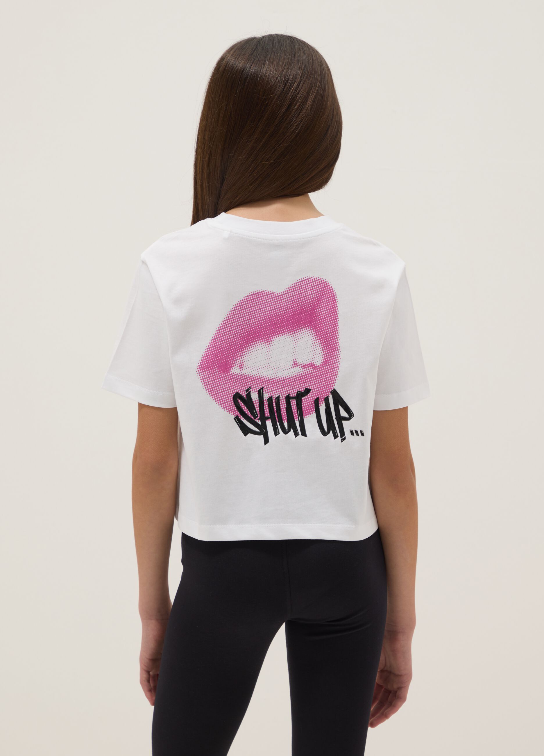 White short-sleeve pure cotton T-shirt