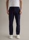 Regular fit blue stretch cotton chino trousers_1