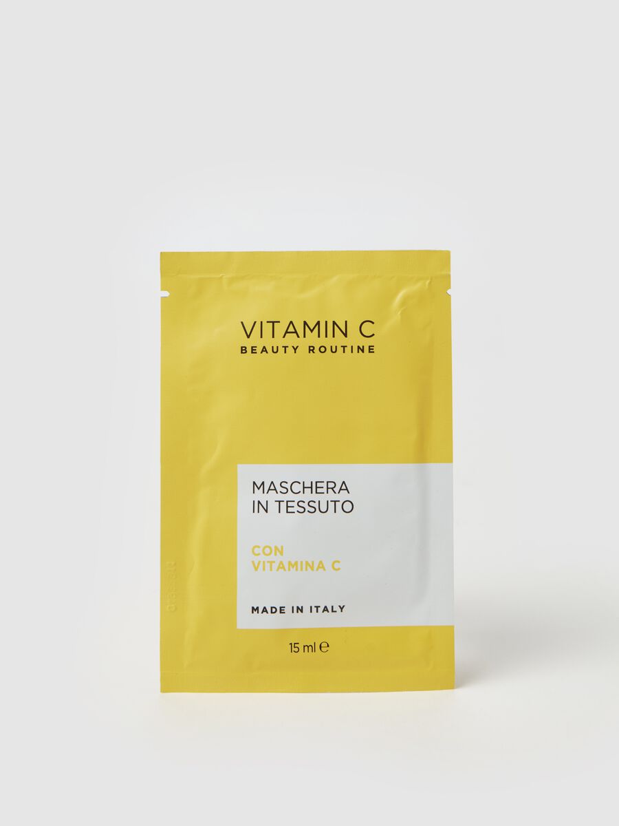 Maschera viso illuminante BEAUTY ROUTINE alla Vitamina C_0