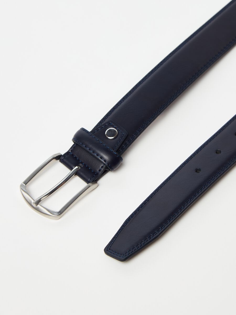 Skinny belt with metal buckle_1