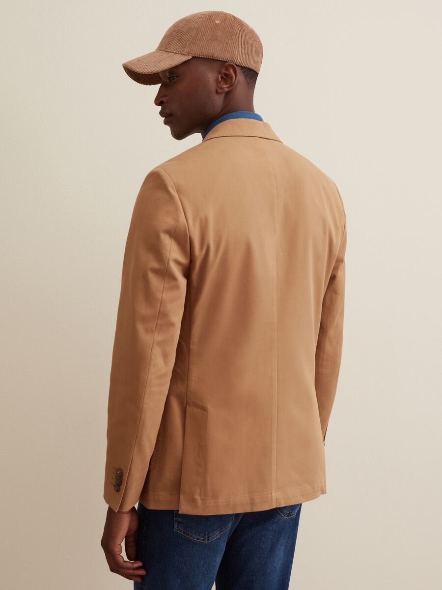 Blazer slim fit in cotone_2