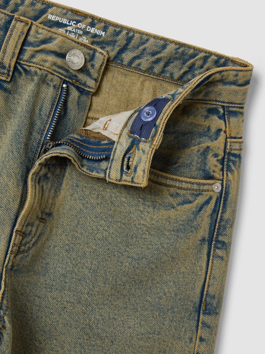 Pure cotton denim jeans, skater fit_4