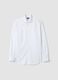 White pure cotton shirt with classic collar_4