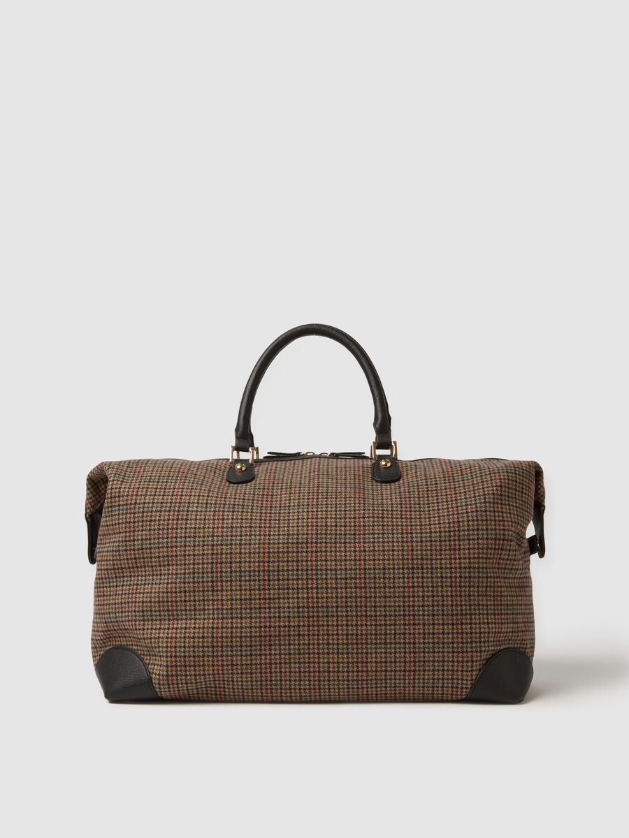 Brown Wool Blend Shoulder Bag_1