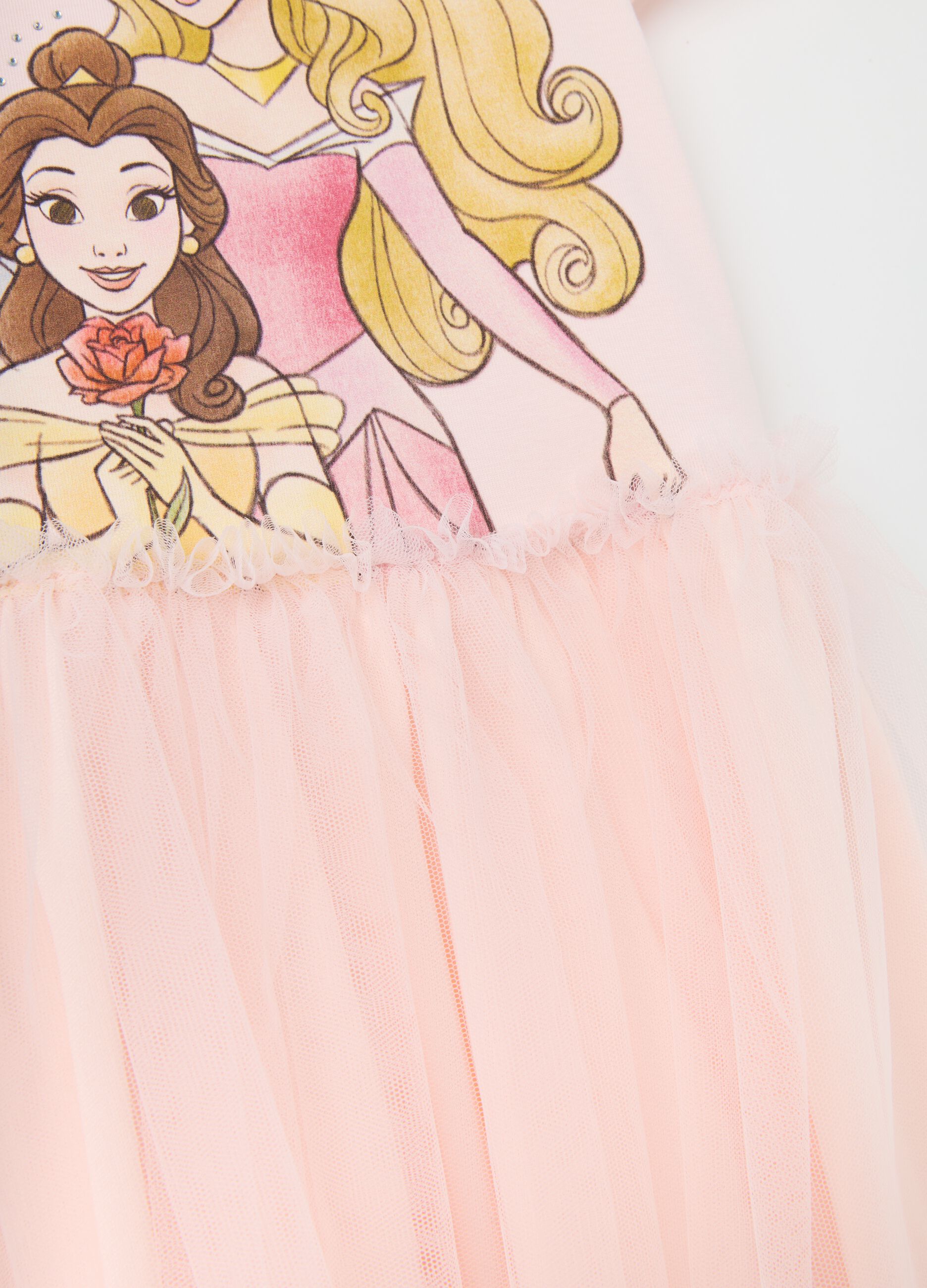 Abito da bambina in cotone rosa regular fit
