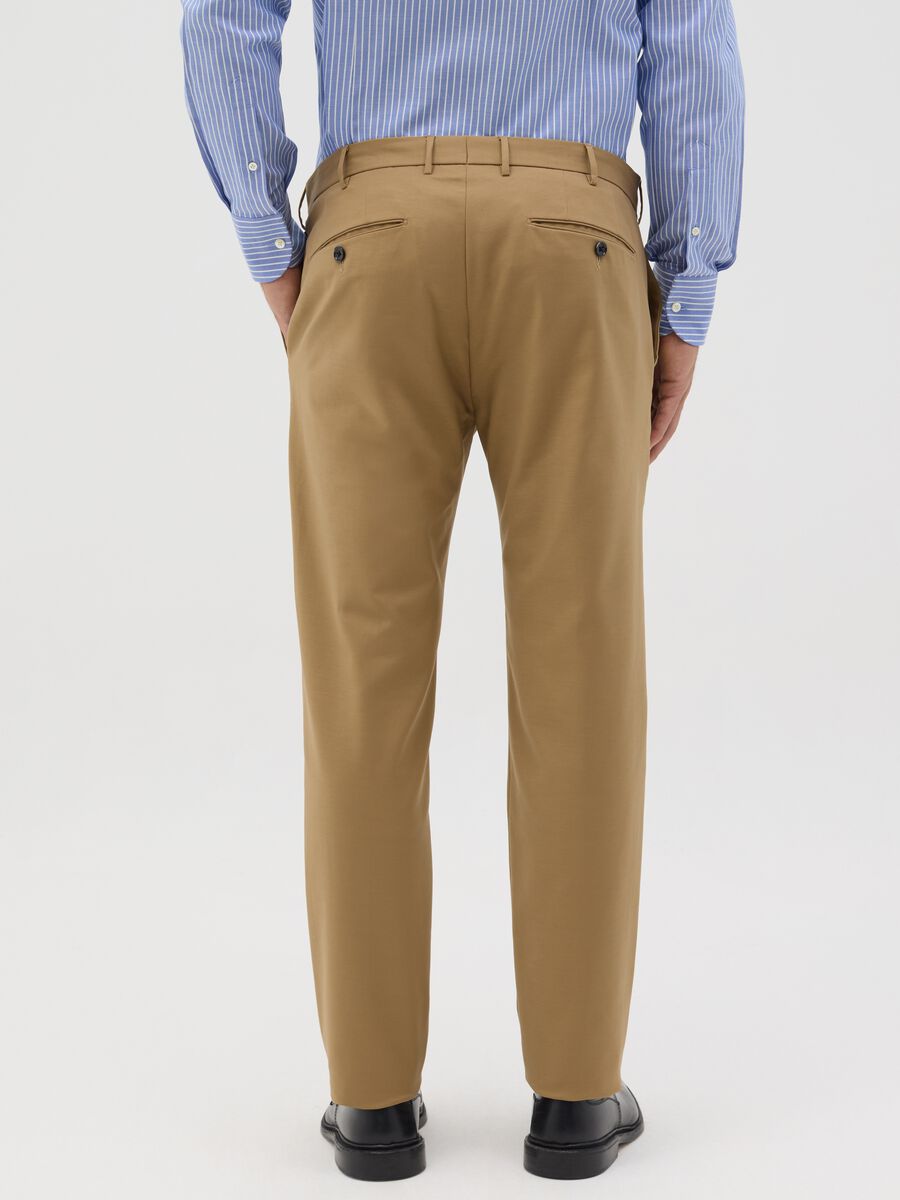 Beige slim-fit chino trousers_2