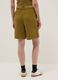 Green cotton-blend regular-fit shorts with elasticated waistband_2