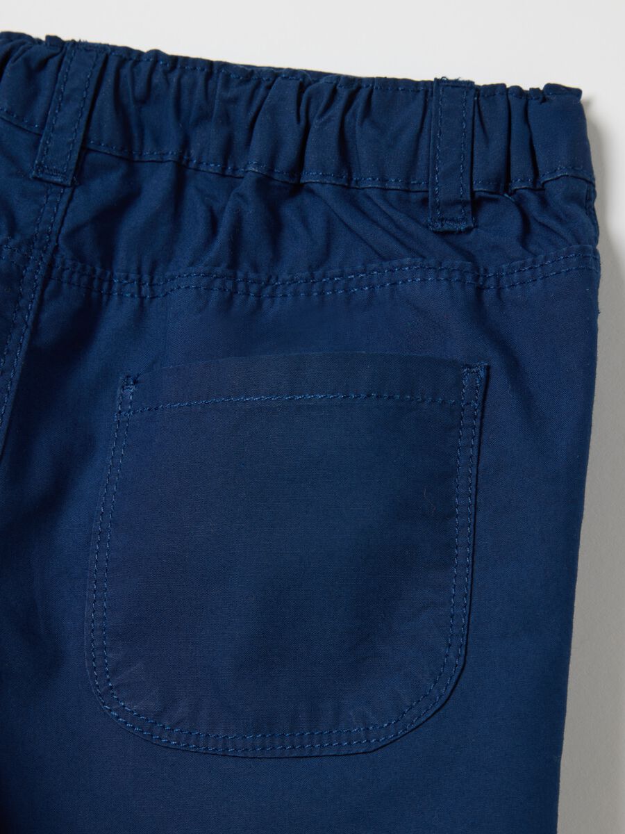 Blue shorts in pure Fagottino cotton_3
