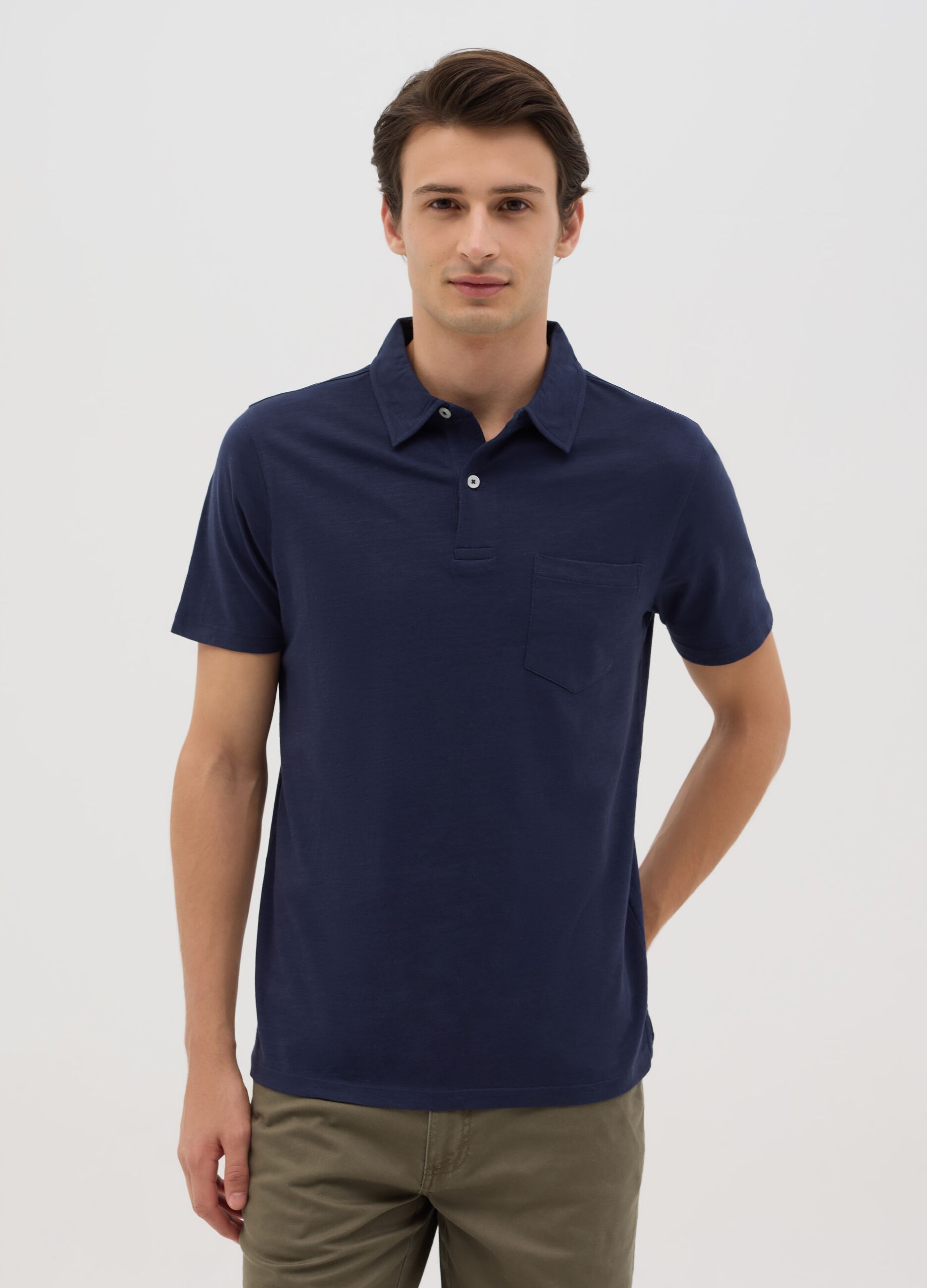 Pure Cotton Blue Polo