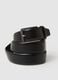 Black genuine leather belt_2