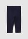 Girls' Blue Stretch Cotton Leggings_1