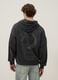 Felpa grigia in misto cotone oversize fit con stampa Dragonball_2