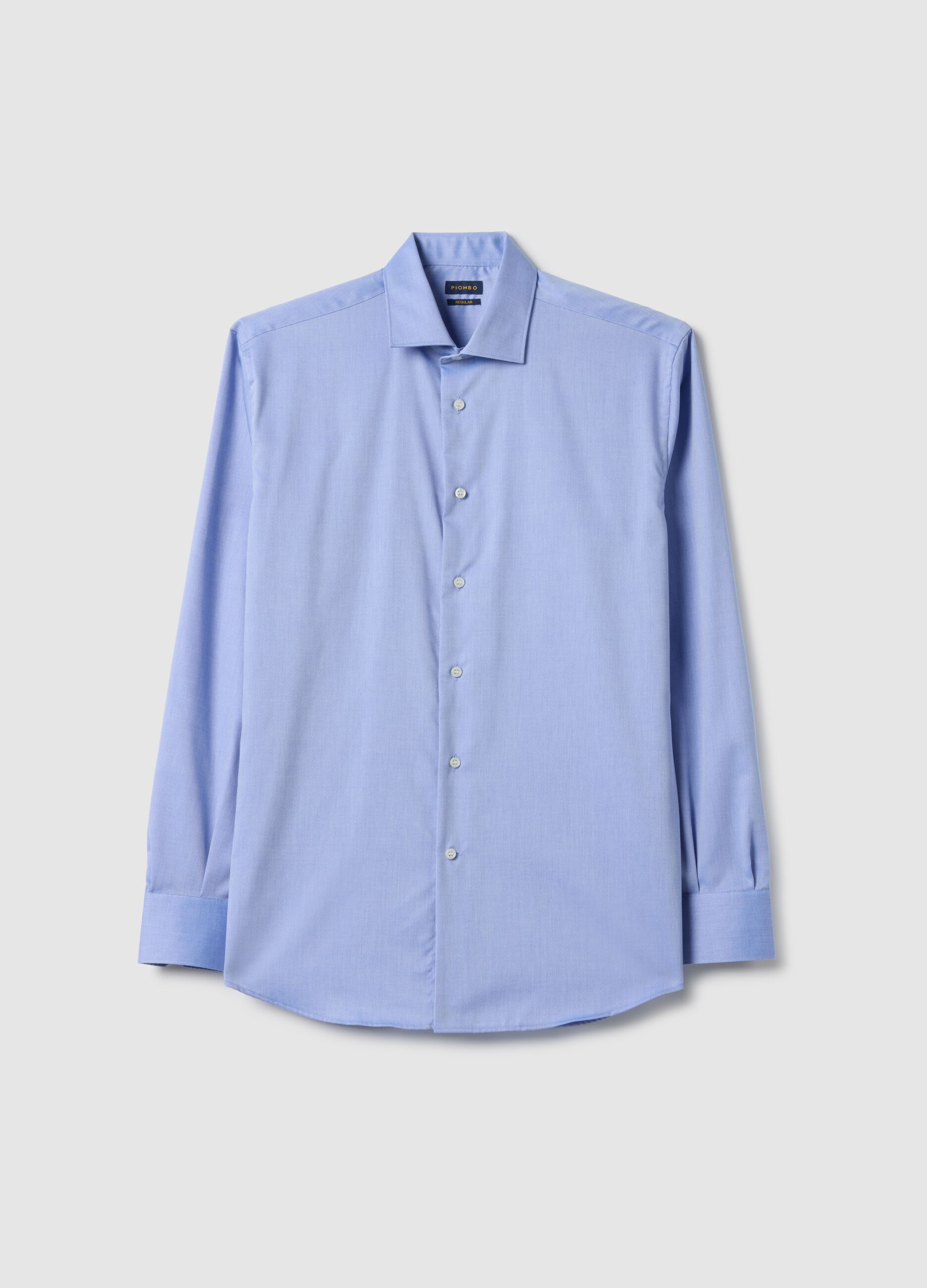 Light Blue Pure Cotton Regular Fit Shirt