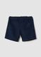 Regular fit blue pure cotton shorts for boys_0