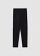Black skinny leggings in stretch organic cotton blend for girls_4