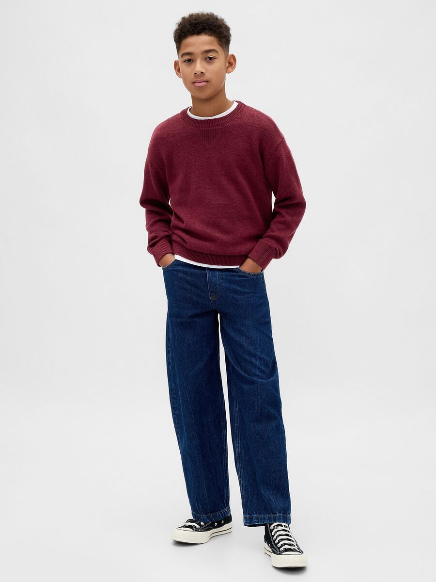 Maglione rosso in cotone_2