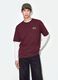 Red cropped pure cotton T-shirt with boxy-fit print_2