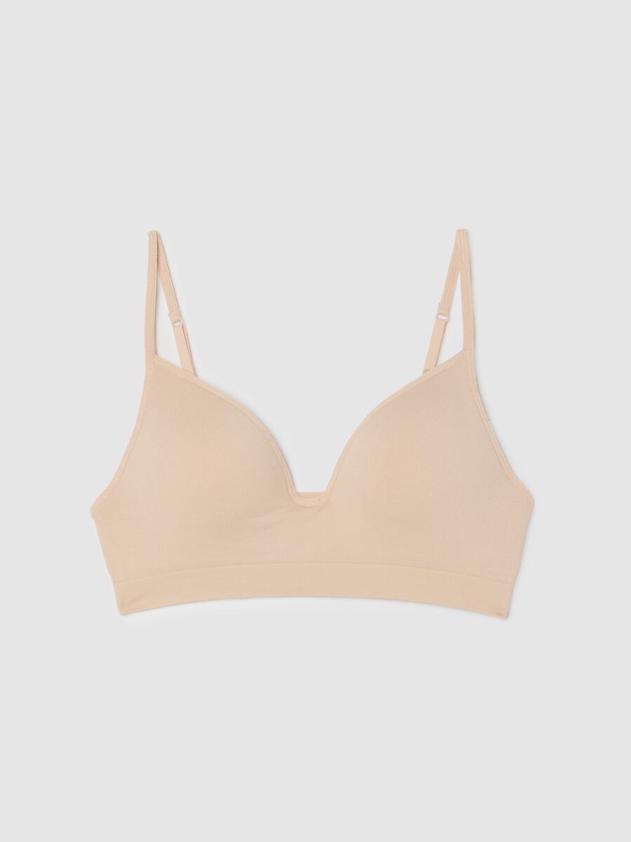 Stretch beige microfiber bralette_4