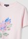 Pink short-sleeve pure cotton regular-fit printed T-shirt_1