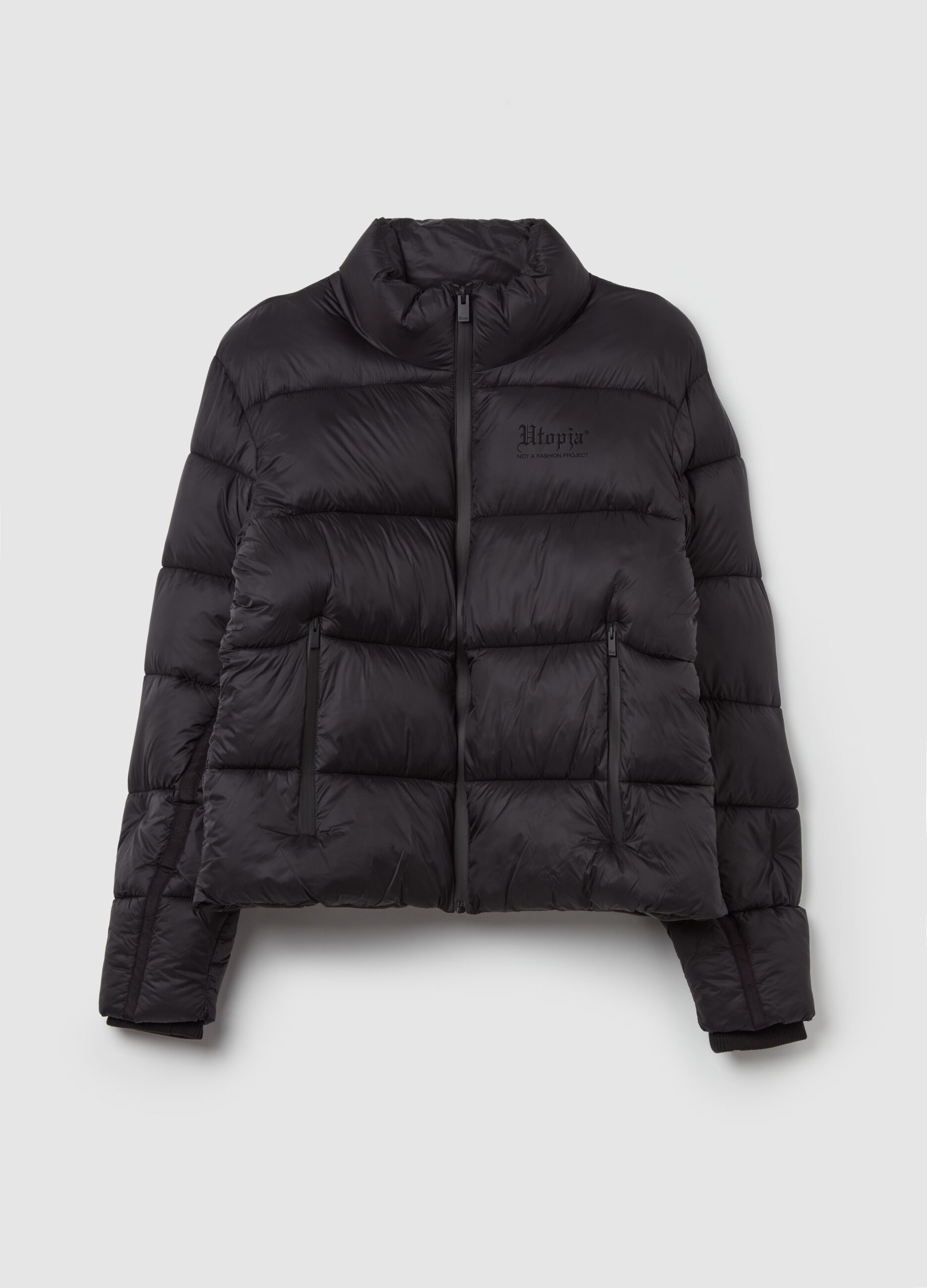 Technical Puffer Jacket Black