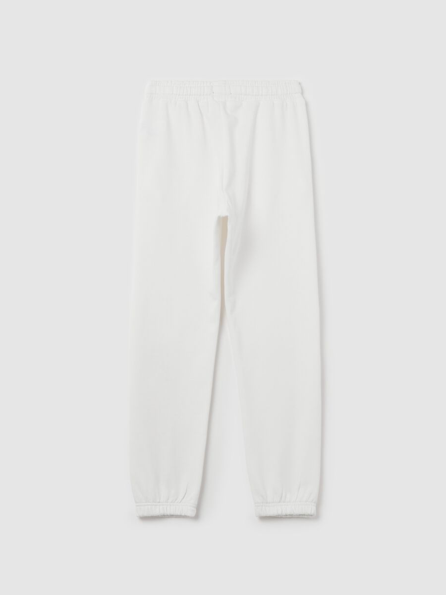 Fleece joggers with print_4