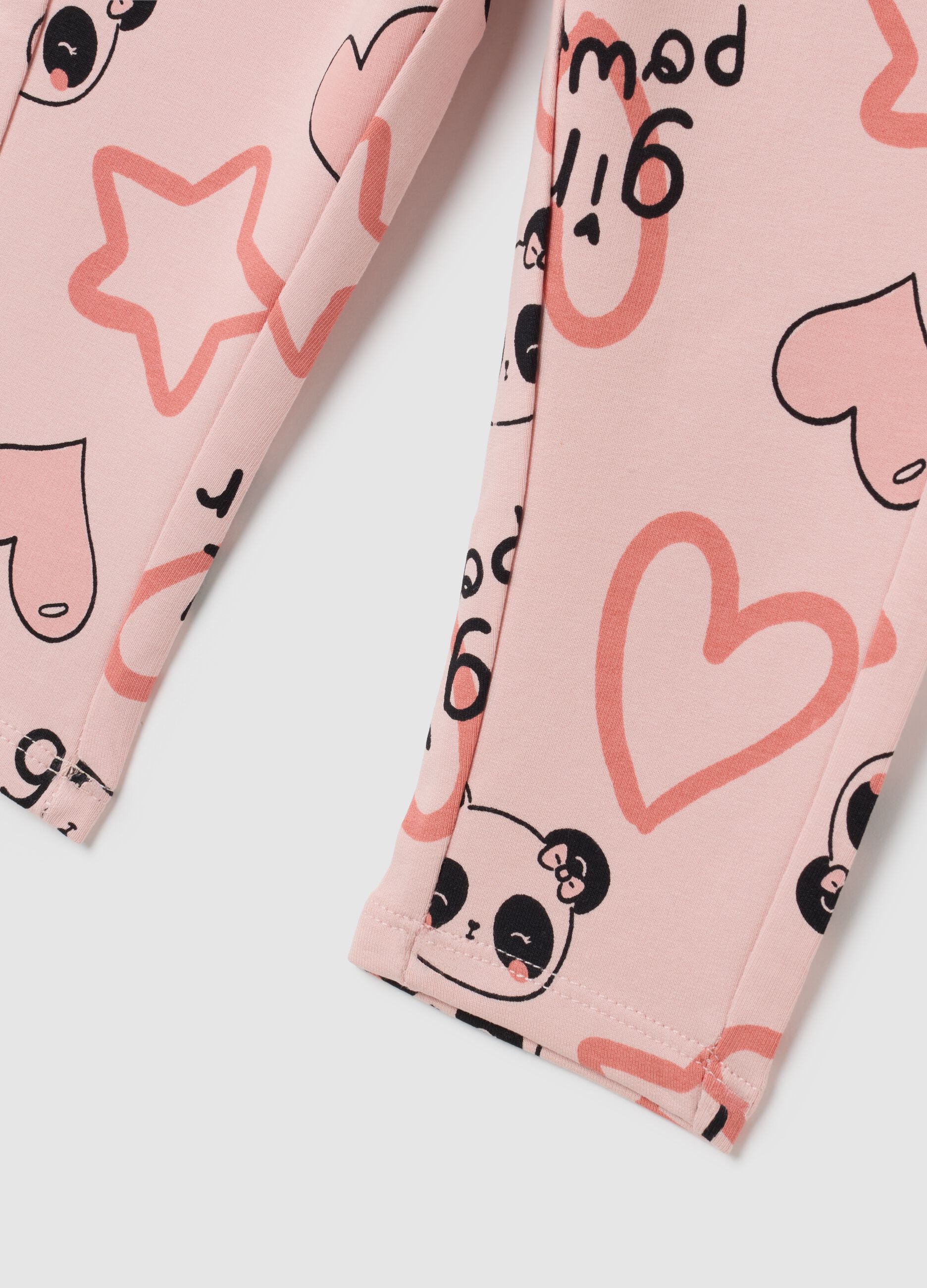 Baby Girl Cotton Stretch Pink Treggings