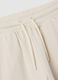 Pantaloni da bambino in puro cotone beige regular fit_2